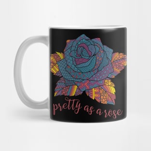 Pretty as a Rose - Multicolored Mug